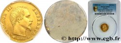 Essai de frappe d’avers de 5 francs or Napoléon III tête nue n.d. Paris Maz.1626 a FDC65 PCGS