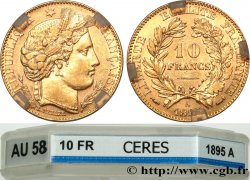 10 francs or Cérès, IIIe République 1895 Paris F.508/3