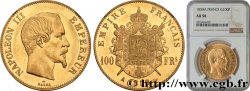 100 francs or Napoléon III, tête nue 1858 Paris F.550/5