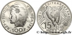 Belle Épreuve 15 écus / 100 francs - Football 1993 Paris F5.2003 1