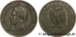 Dix centimes Napoléon III, tête nue 1856 Rouen F.133/35
