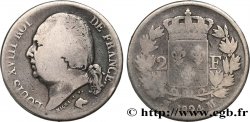 2 francs Louis XVIII 1824 Toulouse F.257/59