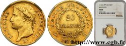 20 francs or Napoléon tête laurée, Empire français 1814 Perpignan F.516/41