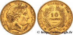 10 francs or Cérès, IIe République, levrette oreille basse 1850 Paris F.504/2