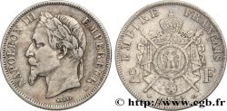 2 francs Napoléon III, tête laurée  1866 Strasbourg F.263/3