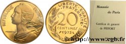 Piéfort Br-Al de 20 centimes Marianne 1972 Paris GEM.56 P1