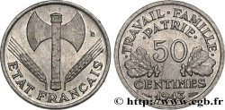 50 centimes Francisque, légère 1943  F.196/2