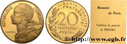 Piéfort Cu-Al-Ni de 20 centimes Marianne 1974 Pessac GEM.56 P1