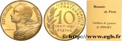 Piéfort Cu-Al-Ni de 10 centimes Marianne 1974 Pessac GEM.46 P1