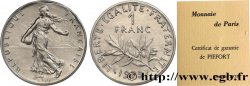 Piéfort nickel de 1 franc Semeuse 1975 Paris GEM.104 P1