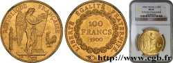 100 francs or Génie, tranche inscrite en relief Dieu protège la France 1900 Paris F.552/13