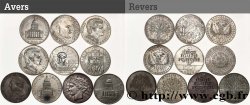 Lot de 10 pièces de 100 francs commémoratives - - F.-/