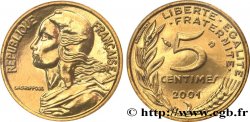 5 centimes Marianne, BU (Brillant Universel) 2001 Pessac F.125/45