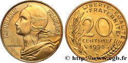 20 centimes Marianne, BU (Brillant Universel) 1998 Pessac F.156/42