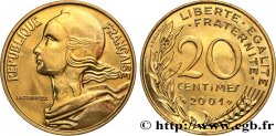 20 centimes Marianne, BU (Brillant Universel) 2001 Pessac F.156/46