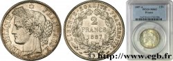 2 francs Cérès, avec légende 1887 Paris F.265/13