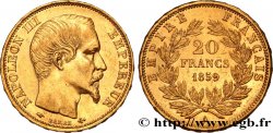 20 francs or Napoléon III, tête nue 1859 Paris F.531/15
