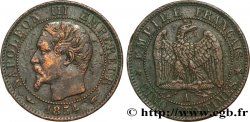 Cinq centimes Napoléon III, tête nue 1854 Paris F.116/8