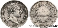 1 franc Napoléon Ier tête laurée, République française 1808 Paris F.204/2