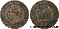 Cinq centimes Napoléon III, tête nue 1856 Paris F.116/30