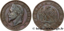Cinq centimes Napoléon III, tête laurée 1862 Bordeaux F.117/9