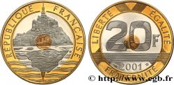 20 francs Mont Saint-Michel, BE (Belle Épreuve) 2001 Pessac F.403/17 var. FDC 