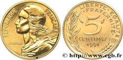 5 centimes Marianne, BU (Brillant Universel), frappe médaille 1991 Pessac F.125/28