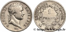 1 franc Napoléon Ier tête laurée, République française 1808 Rouen F.204/3