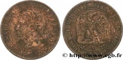 Un centime Napoléon III, tête nue 1856 Paris F.102/26