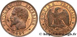 Un centime Napoléon III, tête nue 1857 Marseille F.102/37