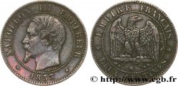Deux centimes Napoléon III, tête nue 1853 Strasbourg F.107/3