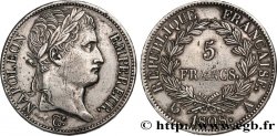 5 francs Napoléon Empereur, République française 1808 Paris F.306/2
