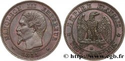 Deux centimes Napoléon III, tête nue 1855 Strasbourg F.107/23