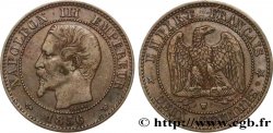 Deux centimes Napoléon III, tête nue 1856 Lille F.107/43
