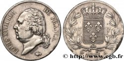 5 francs Louis XVIII, tête nue 1817  Paris F.309/14