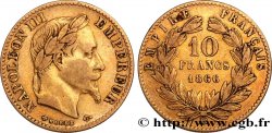 10 francs or Napoléon III, tête laurée 1866 Strasbourg F.507A/13