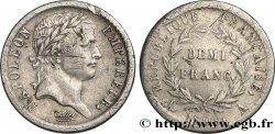 Demi-franc Napoléon Ier tête laurée, République française, Coins Tournés 1808 Paris F.177/2