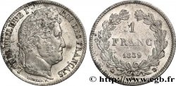 1 franc Louis-Philippe, couronne de chêne 1839 Rouen F.210/68
