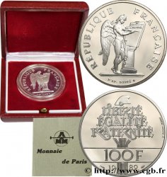 Belle Épreuve 100 francs Droits de l Homme 1989 Paris F.457/2 var.