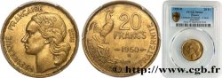 20 francs Georges Guiraud, 4 faucilles 1950 Beaumont-Le-Roger F.401/3