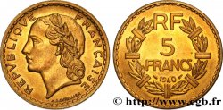 5 francs Lavrillier, bronze-aluminium 1940  F.337/4