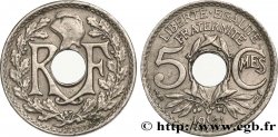 5 centimes Lindauer, petit module 1921 Paris F.122/3
