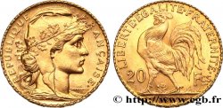 20 francs or Coq, Liberté Égalité Fraternité 1911  F.535/5 MS 