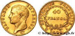 40 francs or Napoléon tête nue, Calendrier grégorien 1806 Paris F.538/1 TTB50 