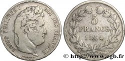 5 francs IIe type Domard 1834 Bayonne F.324/36