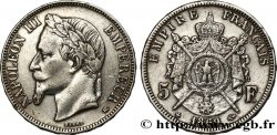 5 francs Napoléon III, tête laurée 1869 Strasbourg F.331/15