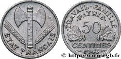 50 centimes Francisque, lourde 1943  F.195/4