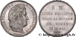 Monnaie de visite, module de 5 francs, pour Louis-Philippe à la Monnaie de Rouen 1831 Rouen VG.2824 