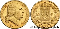 20 francs or Louis XVIII, tête nue 1819 Paris F.519/15