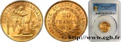 20 francs or Génie, Troisième République 1874 Paris F.533/2